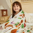 thumbnail image 2 of Mushroom Blanket Throw Blankets Gifts Flannel Fleece Super Soft Warm and Cozy for Kids Mushroom Cute Blanket 50"x60", 2 of 6