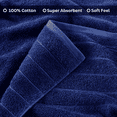 thumbnail image 4 of Casa Platino Juego de 2 Toallas de Baño - Secado Rápido, Toallas Suaves y Ligeras para Baño, Spa y Gimnasio - Absorbentes y Perfectas para Uso Diario - Azul Marino, 4 of 7