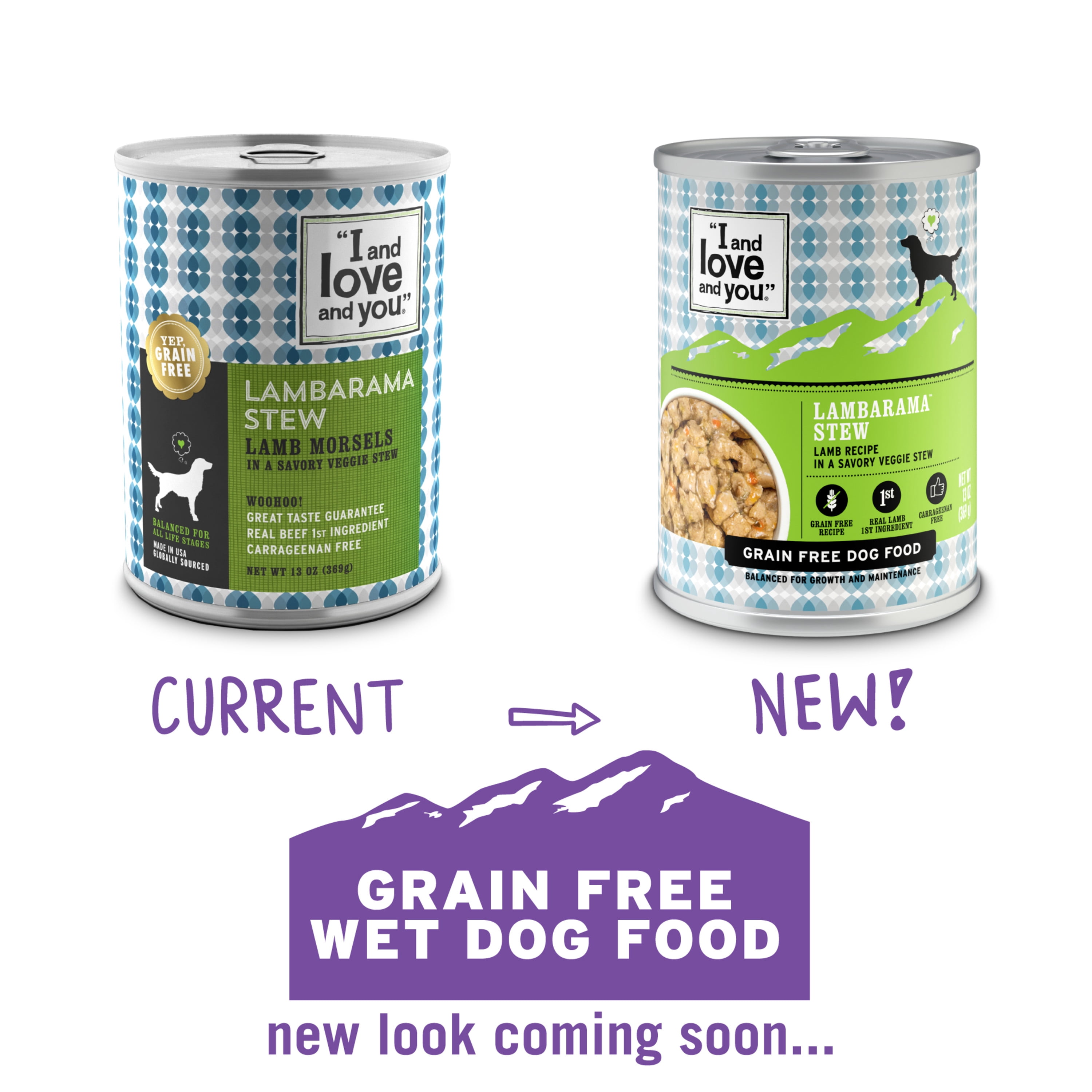 "I and love and you" - Lambarama Stew Wet Dog Food - Single 13 oz Can