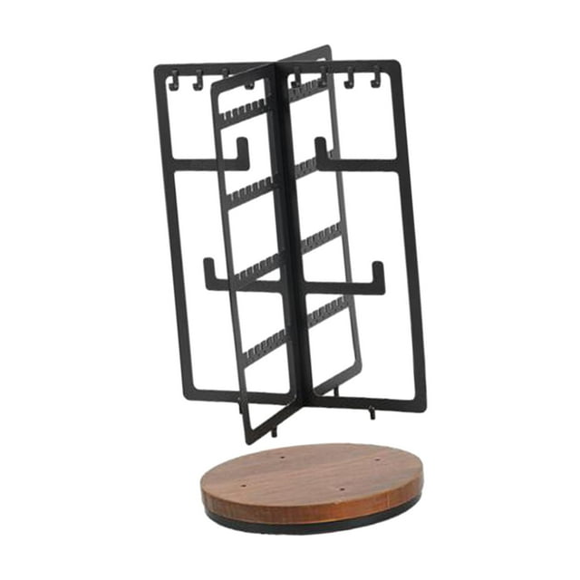 Soporte organizador de joyas, soporte para collares, pendientes modernos giratorios, soporte de exhibición para tocador del hogar, escaparate de