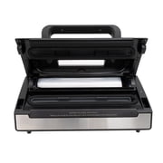 NESCO® Vacuum Sealer, Heavy-Duty with Double Heat Seal, Dual Pump, Accessory Port for Jars, Includes 11 & 8 Rolls, Ideal for Meat Storage & Sous Vide, VS-12