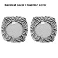 thumbnail image 1 of ziyahi Chair Cover Slipcover Stretch Seat Computer Protection Set Anti-Dirty Thicken Solid Business Home Wedding Universal Silver Gray/Set, 1 of 9