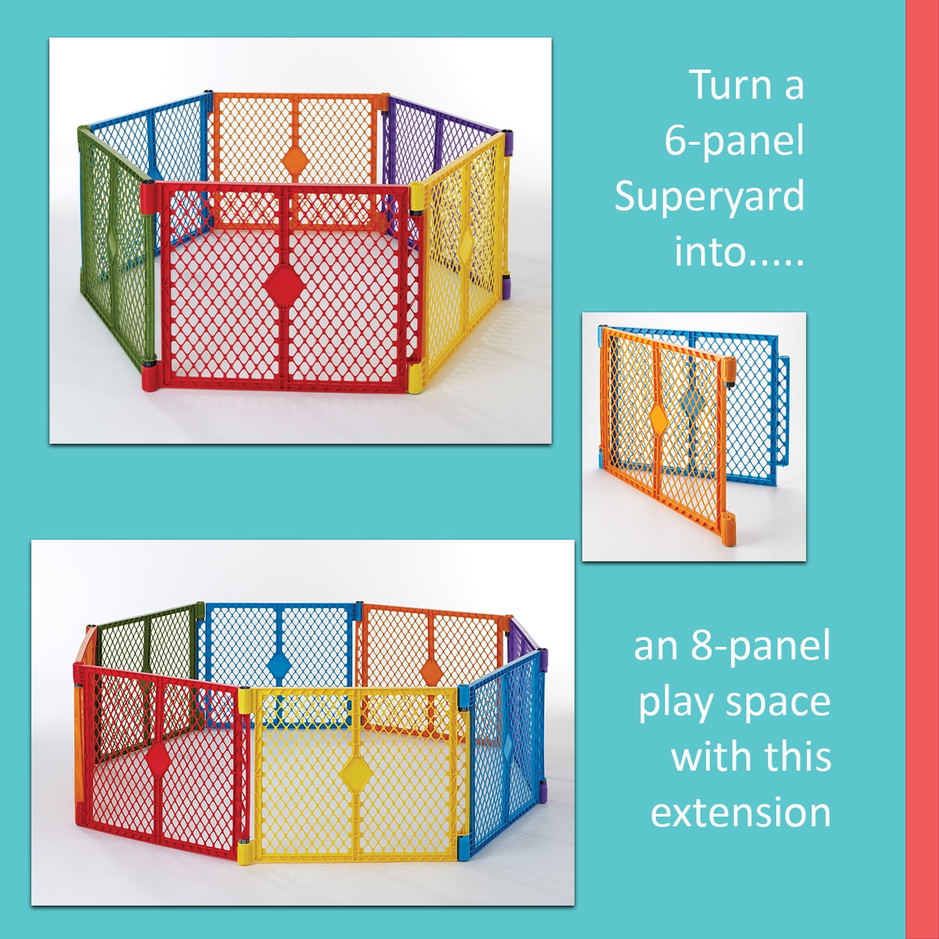 six panel play yard