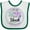 White and Green, variant on Inktastic Suicide Prevention- I Wear Teal and Purple for My Uncle Boys or Girls Baby Bib