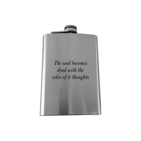

8oz The Soul Becomes Dyed Marcus Aurelius - SS Flask L1