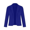 thumbnail image 4 of Women's Blazers & Suit Jackets 2024! Plus Size Fayshow0 Women's Casual Blazer Jackets Suit Long Sleeve Open Front With Button Pockets For Business Office Blue, 4 of 6