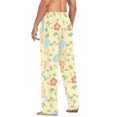 thumbnail image 3 of FORMRS Mens Pajama Pants with Pockets Sleepwear Lounge Bottoms Sizes S-2XL, Colorful Flower, 3 of 7