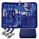 thumbnail image 1 of Set de manicura WOAMA, cortaúñas, 30 unidades, kit de pedicura, azul, 1 of 6