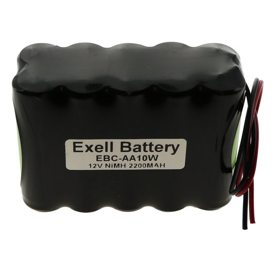 Exell 12V 2200mAh (10xAA) NiMH Battery Pack w/ Wire Leads