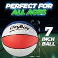 thumbnail image 6 of PlayBolt Size 3 Mini Basketballs – 7 Inch, 3 Pack (Red, White & Blue) | Youth Rubber Basketballs with Hand Pump for Kids – Indoor & Outdoor Hoops, Training & Practice, 6 of 7