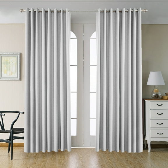 ODOMY Blackout Thermal Curtains Ready Made Eyelet Ring for Home Office Door Window