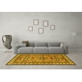 thumbnail image 3 of Ahgly Company Machine Washable Indoor Rectangle Persian Yellow Traditional Area Rugs, 4' x 6', 3 of 4