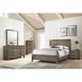 thumbnail image 6 of Newboti Furniture Grey Finish Fabric Full Size Panel Bed Beautiful Wooden Bedroom Furniture Contemporary Style NO.81323, 6 of 6