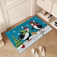 thumbnail image 4 of Christmas Decorations Clearance!! Christmas Imitation Cashmere Door Mat, Christmas Eve Bathroom Non Slip Mat, 4 of 7