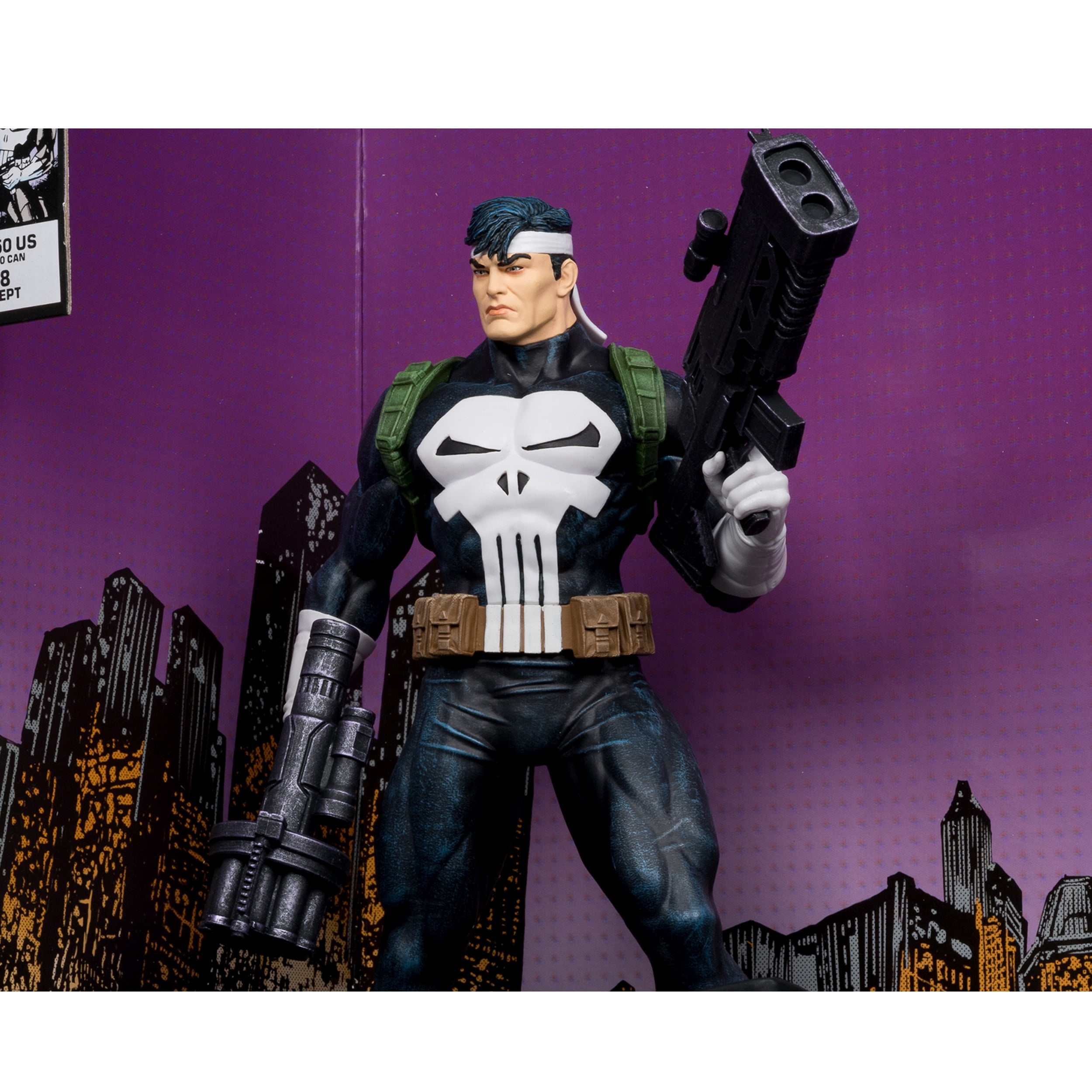 The Punisher 1:6th Scale Collectible w/ Scene & Comic (Marvel: The Punisher War Journal #8) - McFarlane Toys