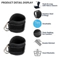 thumbnail image 3 of Ankle Straps for Cable Machines Padded Ankle Cuffs - for Legs, Glutes, Abs and Hip Workouts Fits, 3 of 5