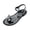Black, variant on Clear Pool Sandals, Women's Butterfly Jelly Sandals,Ankle Strap Flat Shoes, Transparent Summer Flats With Rhinestone Butterfly Decoration, Waterproof Beach & Pool Footwear, Black 5.5