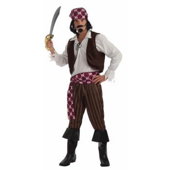 Mens Shipwrecked Pirate Halloween Costume