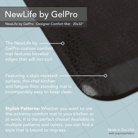 Newlife By Gelpro Anti Fatigue Comfort Mat x32 Pebble Espresso Walmart Com Walmart Com