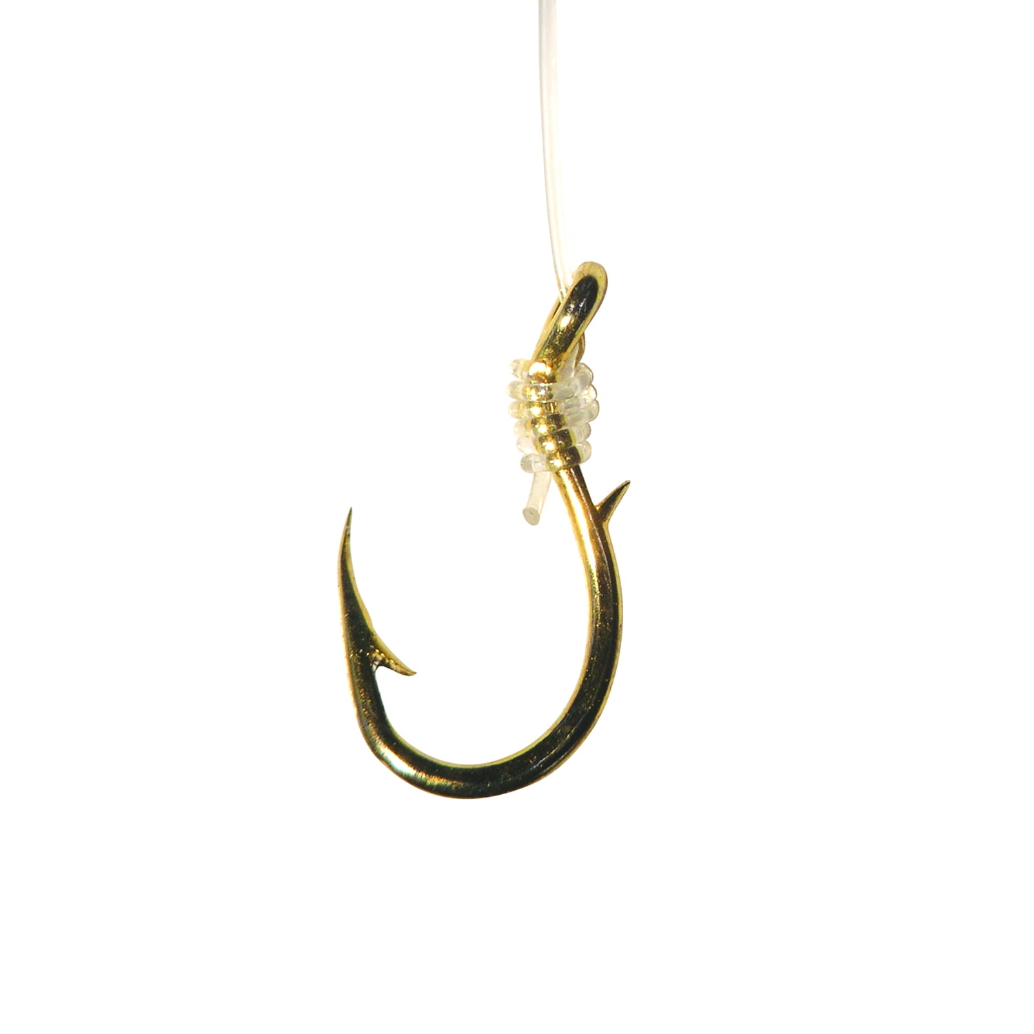 (2 pack) Eagle Claw 073H-6 Salmon Egg Sliced Hook, Gold, Size 6 Hook