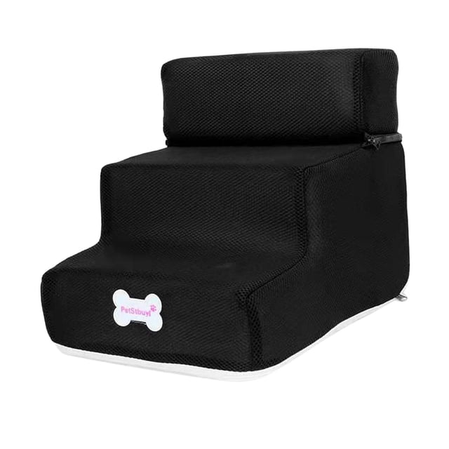 Escalera portátil para perros jinwen antideslizante lavable para interiores para sofás negro