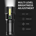 thumbnail image 4 of Small Led Flashlight, Rechargeable Strong Beam, Lightweight Portable Design, Durable Plastic Construction, for Outdoor Activities, Emergency Handheld Light, Multi-scenario Use, 4 of 9