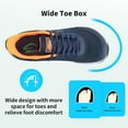 thumbnail image 5 of AHUSIR Wide Toe Box Shoes for Men Arch Support Walking Shoes Plantar Fasciitis Orthotic Tennis Sneakers US7-13, 5 of 9