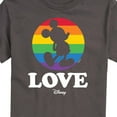 thumbnail image 3 of Disney Pride - Love - Rainbow Spotlight on Mickey - Men's Short Sleeve Graphic T-Shirt, 3 of 5