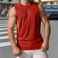 thumbnail image 4 of Mens Workout Tank Tops Lightweight Sleeveless Cut Off Shirts Muscle Gym Shirts Summer Quick Drying Tshirts Wine, Size XXL, 4 of 8