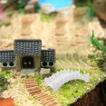 thumbnail image 4 of CRILSTYLEO Fairy Garden Miniature Arch Bridge Ornament White ABS Practical Design 1Pcs, 4 of 7