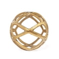 thumbnail image 4 of Gild Design House Vyan Decorative Orb Sculpture, Large Gold, 4 of 5