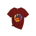 thumbnail image 2 of Women'S Casual Sporty T-Shirt - Vibrant Colorful Volleyball Print, Breathable & Sweat-Wicking, Soft Comfortable Fabric, Short Sleeve Crew Neck,, 2 of 5