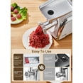 thumbnail image 5 of Electric Meat Grinder Heavy Duty,3000W Max 5 in1 Sausage Stuffer Maker with 4 Stainless steel Plates & 3 Blades,Sausage & Kubbe Maker Kit/Slider Maker, 5 of 10