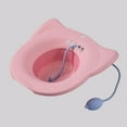thumbnail image 3 of Sitz Bath Toilet Seat Commode Chair for Perineal Soaking Perineum Treatment Pink2, 3 of 8