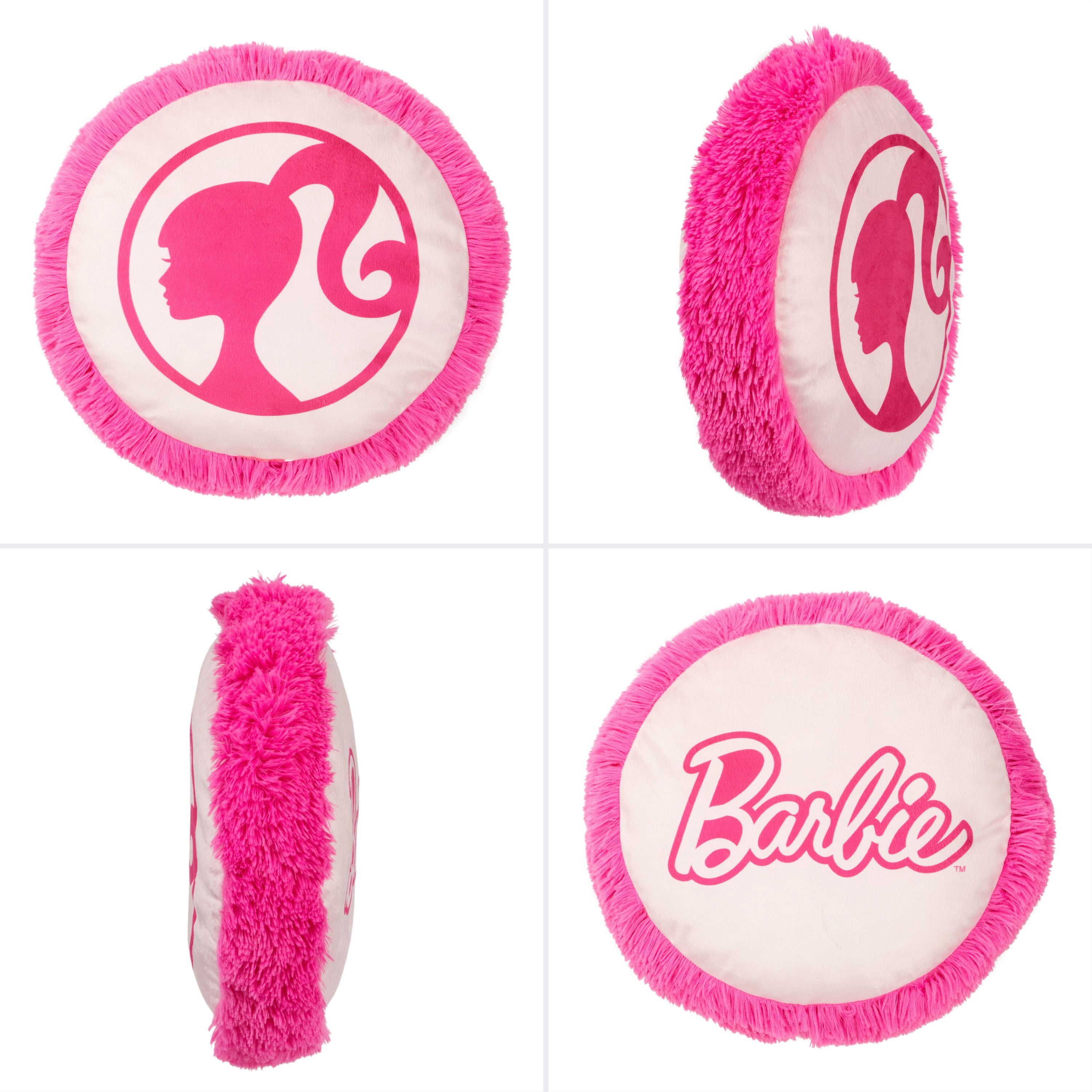 Barbie Kids Fur Get It Round Fur Pillow, Mattel