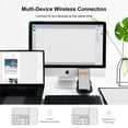thumbnail image 2 of XIAOMI MIIIW K07 Clavier Sans Fil Bluetooth Double Mode, Clavier Mini Portable Ultra-Mince Universel (BT 4.2+2.4G USB) avec Touches Rondes 85 Touches, Design Ergonomique pour Windows, Mac, iOS, Android, White, 2 of 6