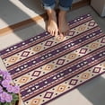 thumbnail image 4 of Teal Triangular and Diamond Shaped Geometric Boho Door Rugs,Washable Non Slip Door Mats Indoor,Decorative Door Mats,Entry Mat Indoor for Entrance,Bedroom,Kitchen,Bathroom,20"x32", 4 of 6