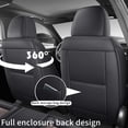 thumbnail image 3 of Car Seat Cover for ACURA TL 2009, Black and Coffee Car Seat Covers, Faux Leather 5 Seats Full Set Waterproof Beautify Interior, Beautify the Interior of Old Cars, 3 of 9