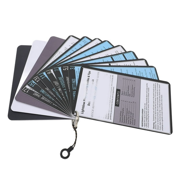 Configuración de la Cámara Hojas de Trucos, Lámes de Trucos Resistentes a la Lágrima Resistente A Los Rasanños para SLR Digital