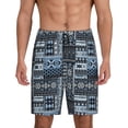 thumbnail image 2 of Picia Snowflake Vintage Pattern Pajama Shorts for Men, Men's Pajama Bottoms, Sleepwear,Short Pajama Pants-XX-Large, 2 of 9