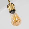 thumbnail image 3 of FSLiving Remote Control with E26 2700K-6500K Edison LED Bulbs H-Type Track Lighting Pendant Restaurant Retro Copper Socket Adjustable Wire Length, Halo Track Light Industrial for Kitchen, 3.2 ft, 3 of 9