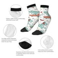 thumbnail image 6 of Bingfone Music Lover Dinosaur Design Patterned Men'S Women'S Casual Cotton Socks, 6 of 9