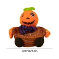 thumbnail image 3 of 1 cesta de exhibición de caramelos fantasma, bonito cuenco de mimbre Natural de Halloween (calabaza), 3 of 3