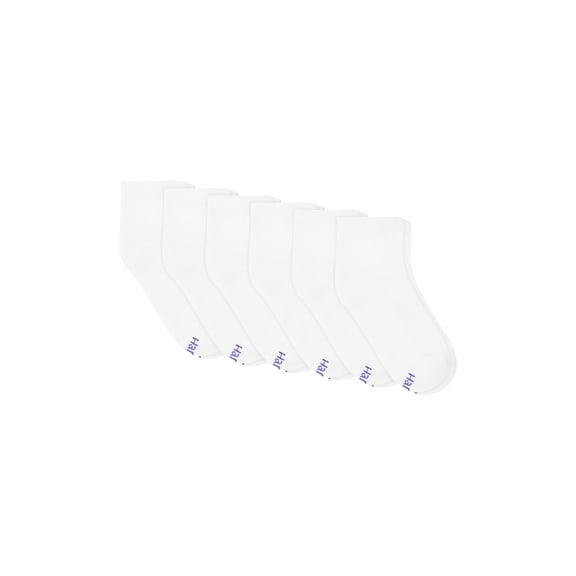 Ankle Socks, 6 Pairs, Originals ComfortBlend Quarter Socks for Girls