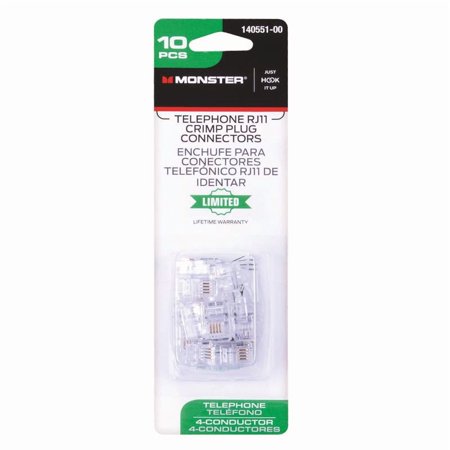 Monster Just Hook It Up RJ-11 Crimp Plug Connector price history on PriceWatchPro