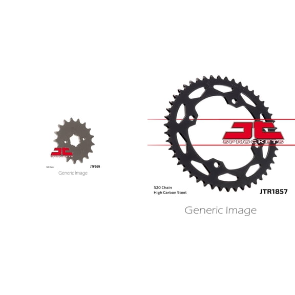 JT Front & Rear Steel Sprocket Kit for ATV/UTV YAMAHA YFZ350 Banshee 1987-1988