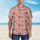 thumbnail image 2 of Balery Retro 70s 60s Hippie Flower Camisas hawaianas de manga corta para hombre, camisas playeras de corte holgado, camisas de vacaciones con botones,X-Large, 2 of 7