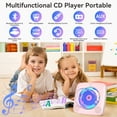thumbnail image 3 of Gueray CD Player for Home, Bluetooth Desktop CD Player with Speakers, 3 of 10