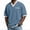 A_ Blue, variant on Men's Color Block Waffle Knit V-Neck Short Sleeve Casual Tee Soft Breathable Relaxed Fit Fashion Top for Summer Street Outdoor Daily Wear Gray L