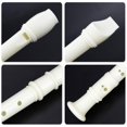 thumbnail image 4 of 12 Pack 8 Hole Soprano Recorders Descant Flute With Cleaning Rod German Style for Beginner Graduation or Back to School Gift (white), 4 of 5